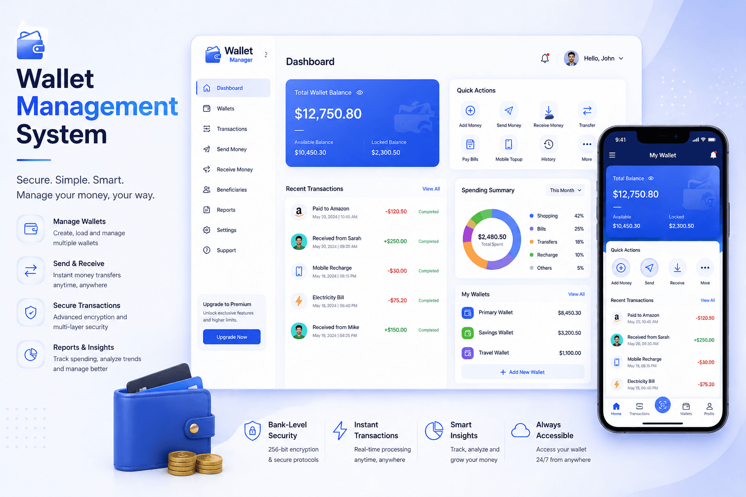 Wallet System preview